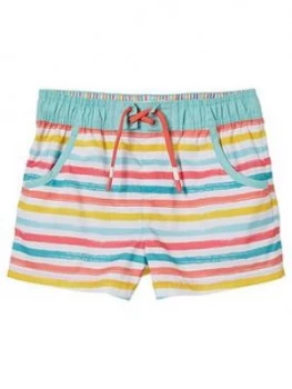 Image of Fat Face Girls Multi Stripe Board Shorts - Multi