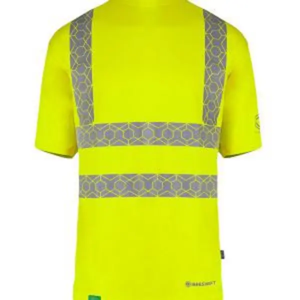 image of Beeswift Envirowear High Visibility Short Sleeve T-Shirt BSW40120 BSW40120