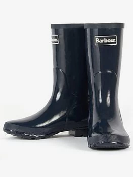 Image of Barbour Kids Shield Wellington - Navy, Size 2 Older