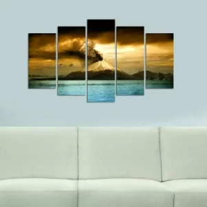 Image of 5M-42 Multicolor Decorative MDF Painting (5 Pieces)
