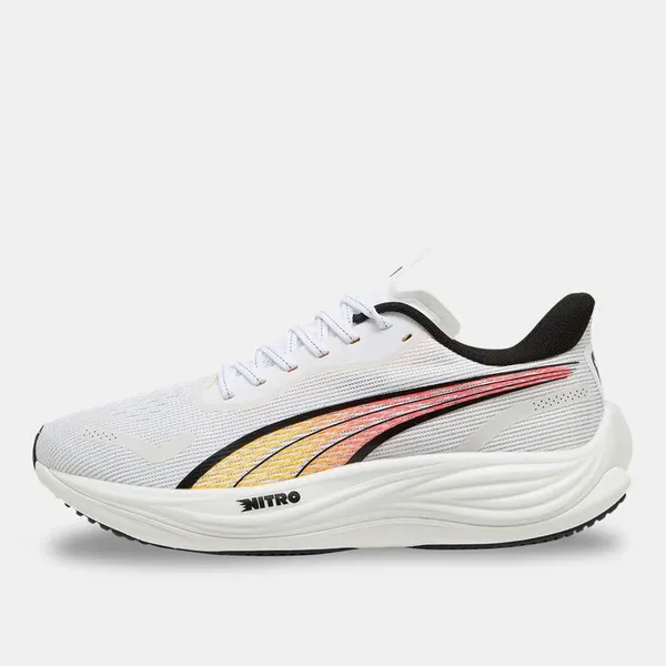 image of Puma Velocity Nitro 3 Mens Running Shoes Everyday Neutral Road Running Shoes 7 (40.5) White 21257401270