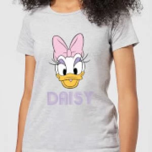 Image of Disney Mickey Mouse Daisy Face Womens T-Shirt - Grey - 3XL
