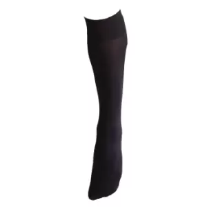 image of Silky Ladies/Womens 200 Denier Fleece Knee Highs (1 Pair) (One Size (UK Shoe 3-8)) (Black)