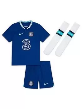 image of Nike Chelsea Little Kids 22/23 Home Kit, Blue, Size L