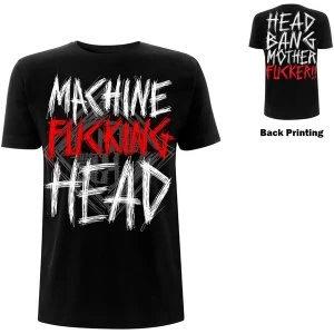 Image of Machine Head - Bang Your Head Unisex Large T-Shirt - Black
