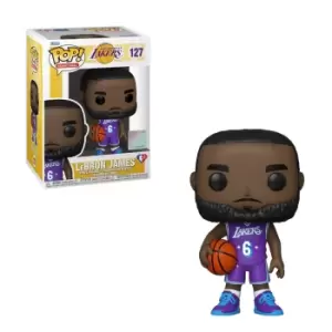 image of NBA Los Angeles Lakers LeBron James Funko Pop Vinyl