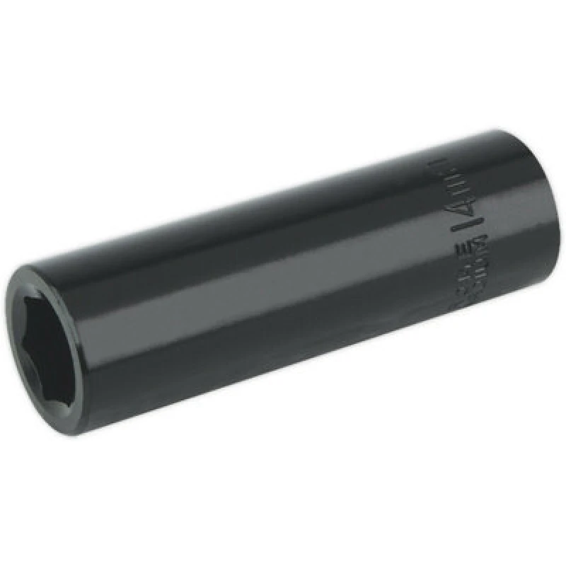 Image of Loops 14mm Forged Deep Impact Socket - 1/2 Inch Sq Drive Chrome Vanadium Wrench Socket Multi