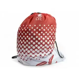 Image of Official Football Fade Design Gym Bag (One Size) (Red/White) - Red/White - Liverpool Fc