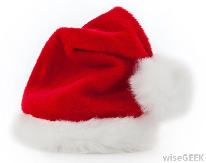 Image of Shatchi Christmas Santa Hat with Glitter Lady Miss Santa Fancy Dress Costume Accessories Party Fun Stocking Filler Xmas Decorations Red