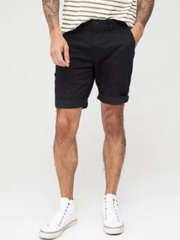 image of Tommy Jeans Essential Chino Short - Black, Size 30, Men