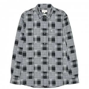 image of Jack Wills Salcombe Patchwork Check Shirt - Black