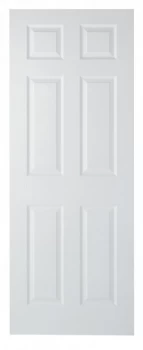 image of Wickes Woburn Internal White Finished 6 Panel Moulded Door - 1981 x 762mm