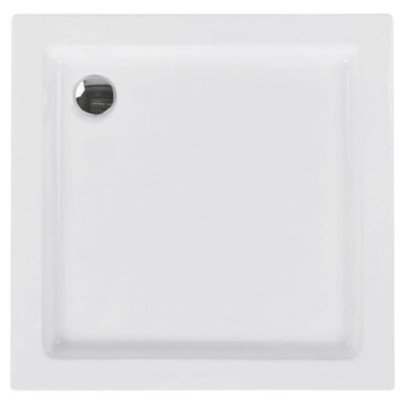 Image of Beliani Shower Tray Ampay 800 X 800 X 70 mm White