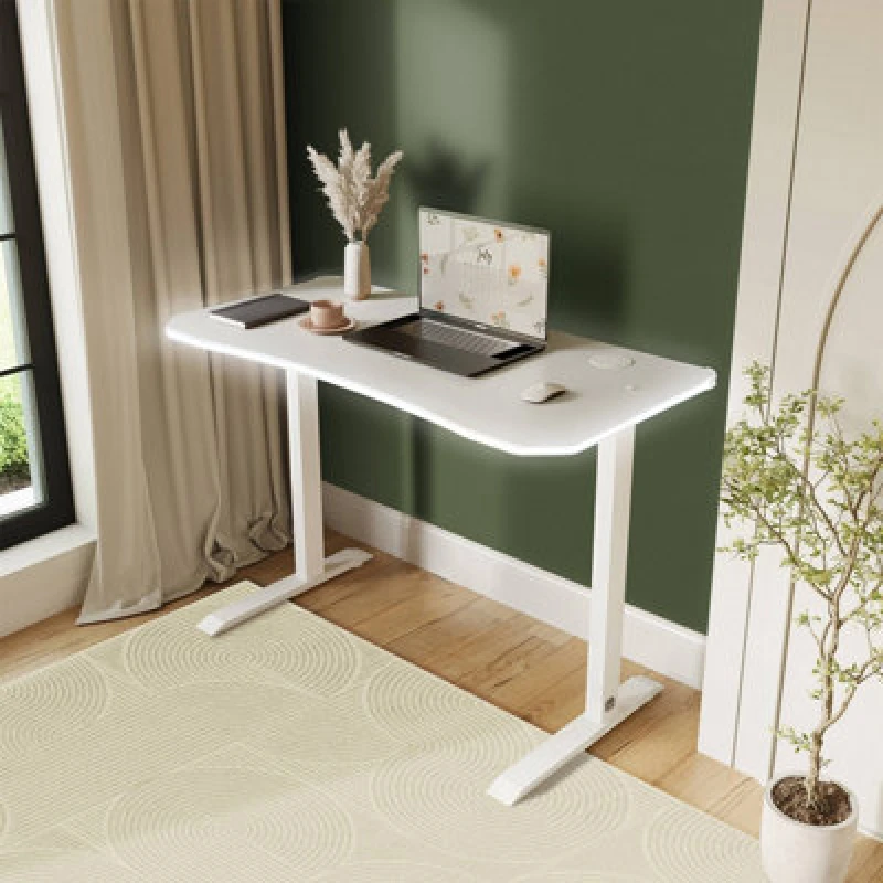 Image of X Rocker Xr Living Oka 140Cm Office Desk With Wireless Charging -White