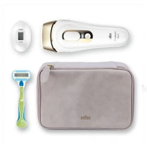 image of Braun BRAIPL5124 Silkexpert Pro 5 Latest Generation IPL Hair Remover - White & Gold