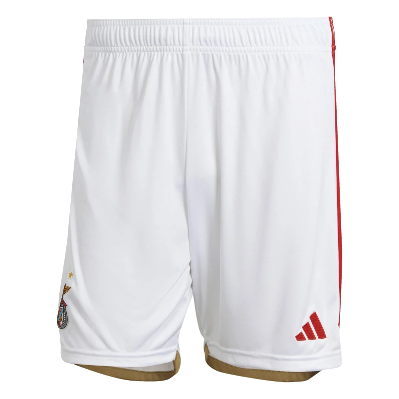 Image of adidas Benfica Home Shorts 2023 2024 Adults - White White S