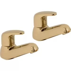 Methven Adore Taps Bath Pillar (2 Pack) in Gold