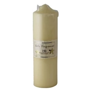 Image of Vanilla Fragranced Pillar Candle, 150hr Burn Time