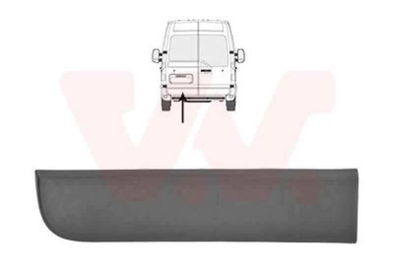 Image of VAN WEZEL Door moulding trim VAN WEZEL 3799431