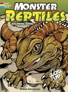 Image of monster reptiles a close up coloring book