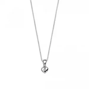 Image of D For Diamond: Heart Pendant Necklace