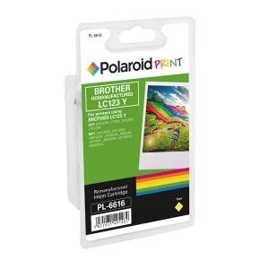 Image of Polaroid Brother LC123Y Remanufactured Inkjet Cartridge Yellow