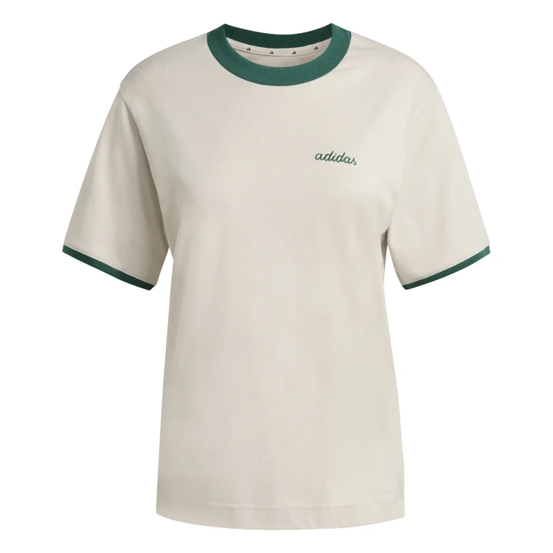 Image of Adidas Womens T-Shirt adidas Seasonal Essentials Colorpop Beige Female XS