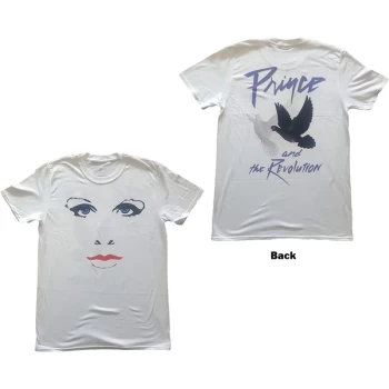 Image of Prince - Faces & Doves Unisex Large T-Shirt - White
