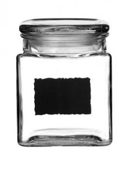 image of Premier Housewares Glass Storage Jar With Chalk Label