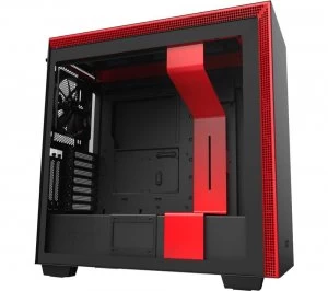 Image of NZXT H710i E-ATX Mid-Tower PC Case - Black & Red, Black