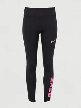 Image of Nike Running Icon Clash Fast Leggings - Black Size M Women