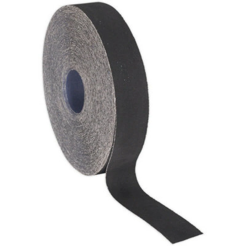 Image of Loops Blue Twill Emery Roll - 25mm x 50m - Flexible & Tear Resistant - 60 Grit Multi