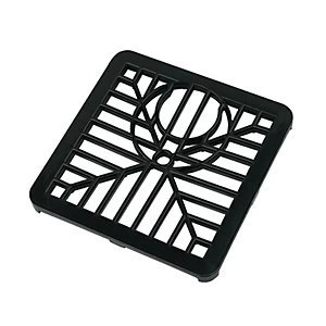 Image of FloPlast D502 Spare Square Drain Grid - Black 150mm