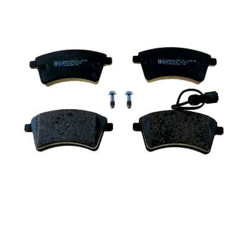 Image of ZIMMERMANN 24693.175.2 Brake pad set Front Axle, incl. wear warning contact, Photo corresponds to scope of supply, with bolts/screws Brake Pad Set,di
