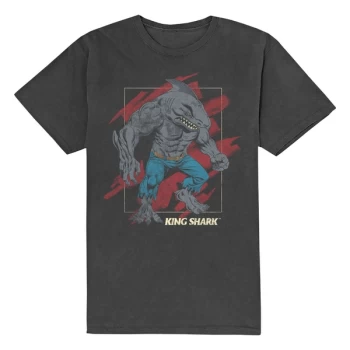 Image of DC Comics - King Shark Unisex Large T-Shirt - Grey