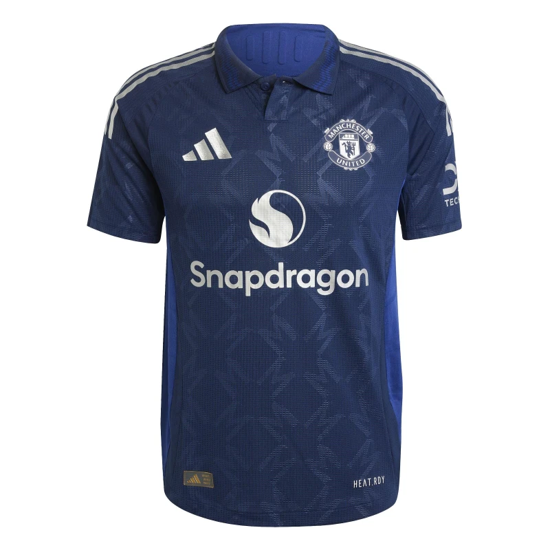 Image of adidas Manchester United Authentic Away Shirt 2024 2025 Adults Blue male XS