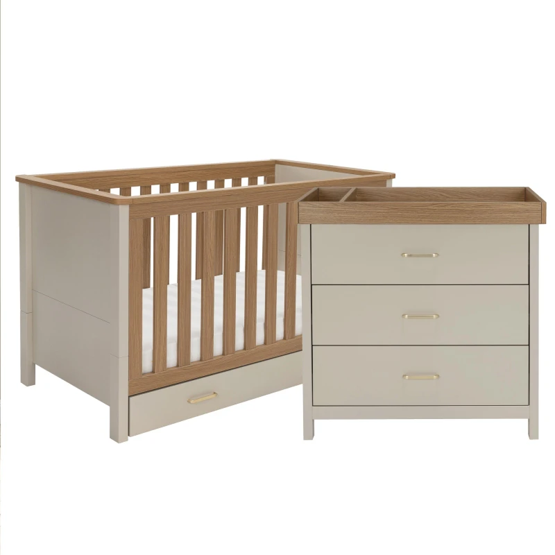 Image of Babymore Babymore Mira 2 Piece Nursery Room Set - Cashmere Cashmere Warm O unisex One size