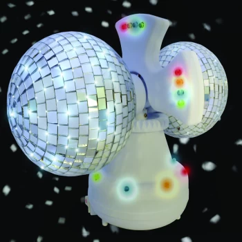 Image of Robert Dyas Twin Rotating LED Disco Ball