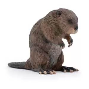 image of Papo Wild Animal Kingdom Beaver Toy Figure, 3 Years or Above,...