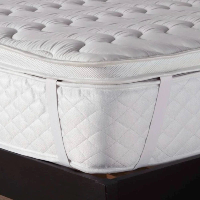 Image of Arthur Sleep Memory Cotton Airflow Mattress Topper in White Size: Super King White Unisex Super King