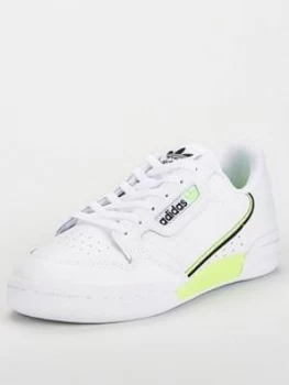 Image of Adidas Originals Continental 80 Junior Trainer - White