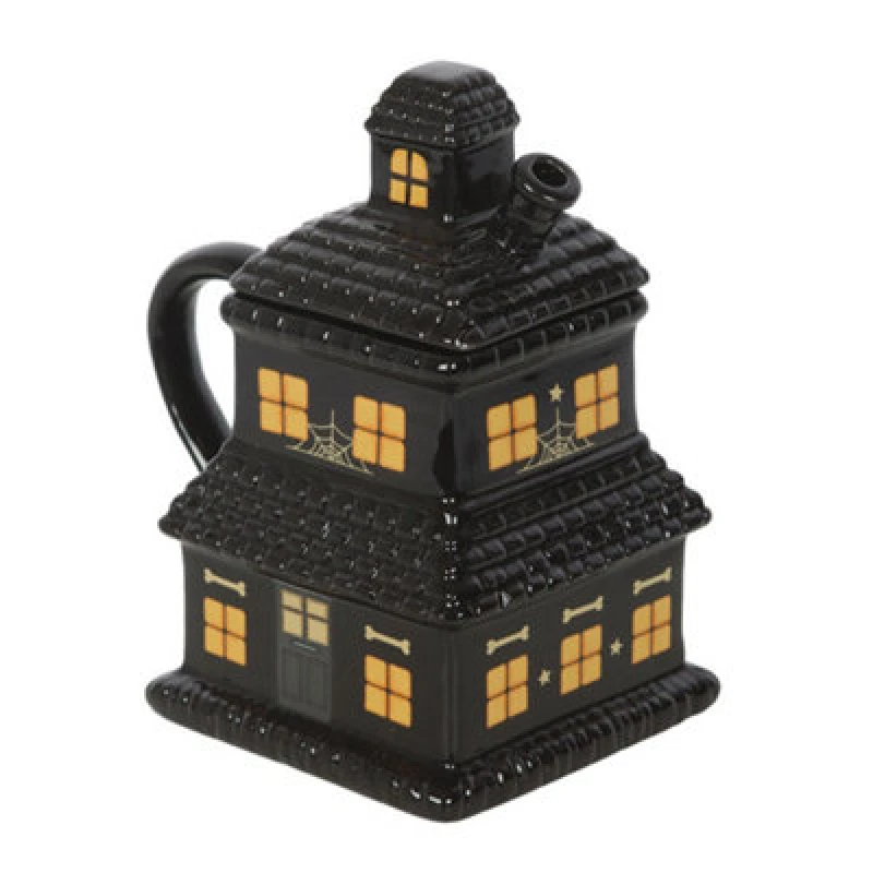 Image of Something Different Something Different Haunted House Mug in Black One Size Unisex 5063750945613