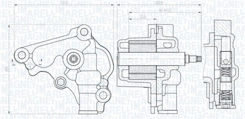 Image of MAGNETI MARELLI Oil Pump MAGNETI MARELLI 351516000138