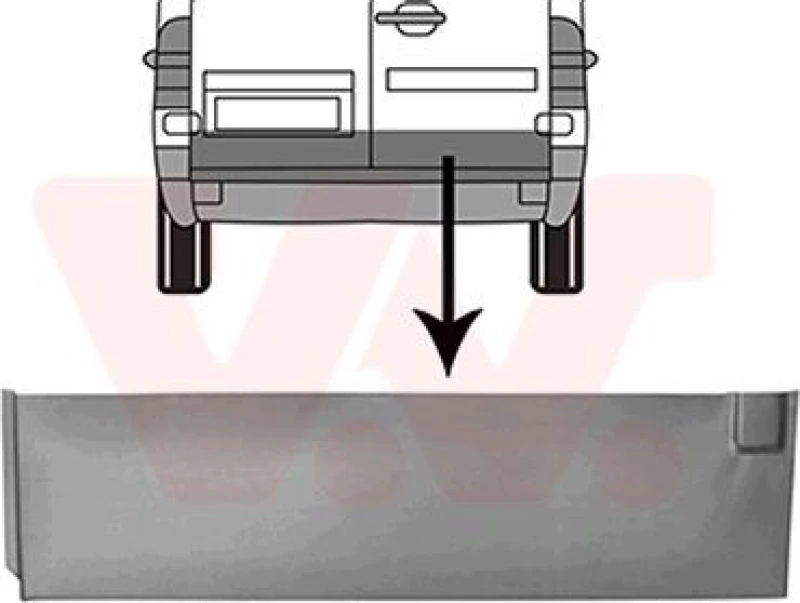 Image of VAN WEZEL Rear door VAN WEZEL 3076150