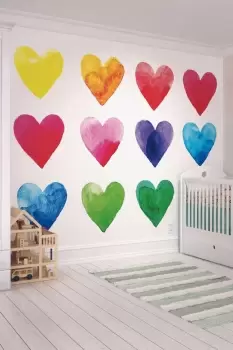 Image of Colour My Heart Wall Mural