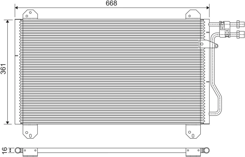 Image of Air conditioning condenser VALEO 816891
