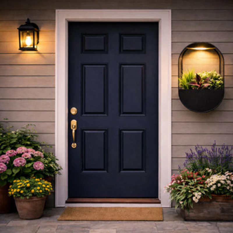 Image of Streetwize Oval Solar Wall Planter - Black One Size