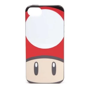 image of Nintendo - Toad Mushroom Face Apple iPhone 5/5S Phone Cover