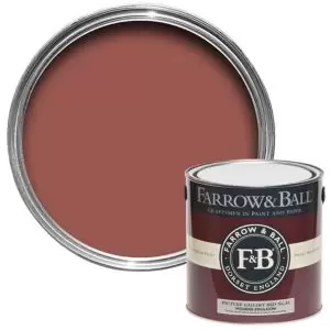 image of Farrow & Ball Modern Picture Gallery Red No. 42 Matt Emulsion Paint, 2.5L