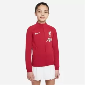 Image of Nike Liverpool Anthem Jacket 2022 2023 Juniors - Red